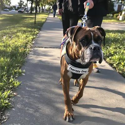Dignified Therapy Dog on a Stroll