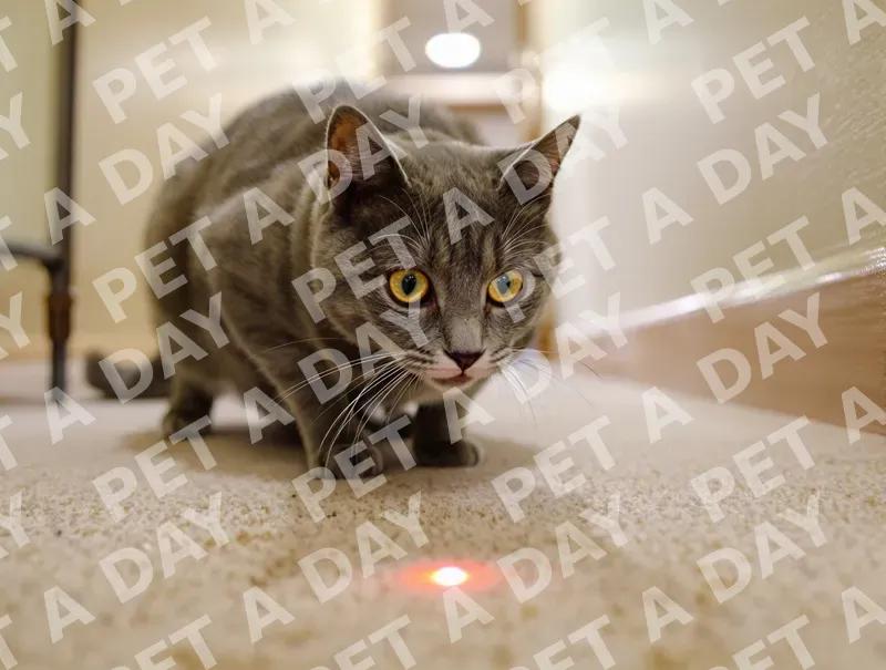 Focused Cat Ready to Pounce