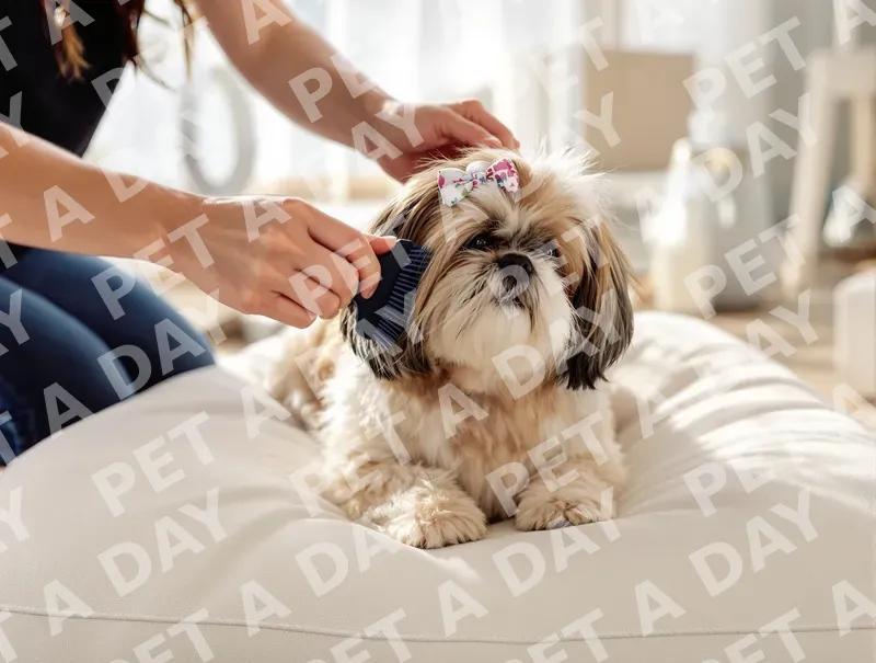 Pampered Shih Tzu Grooming Session