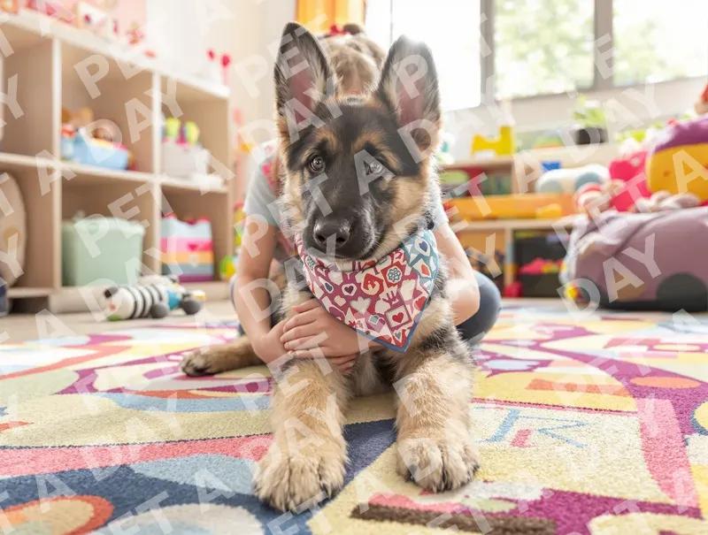 Sweet German Shepherd Puppy Cuddle Time
