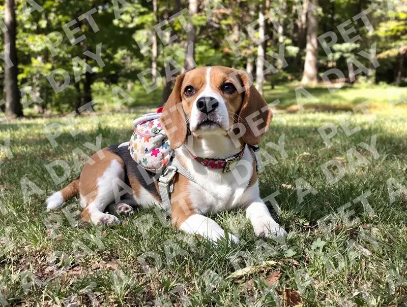 Beagle's Forest Adventure with Backpack