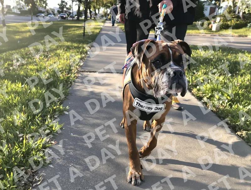 Dignified Therapy Dog on a Stroll